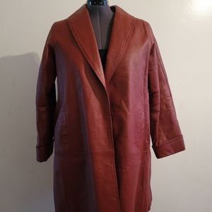 Veranesi Leather coat size 18W